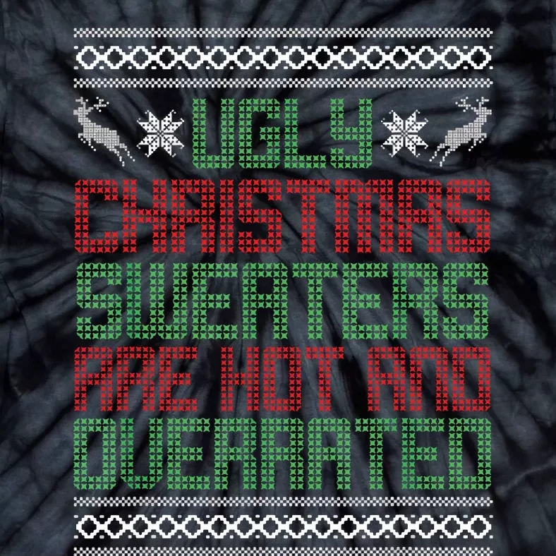 Funny Christmas Shirts For Ugly Sweater Party Tie-Dye T-Shirt