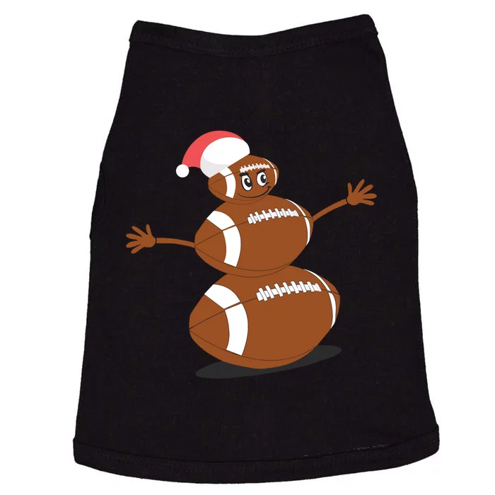 Football Christmas T Sports Snowman Holiday Doggie Tank