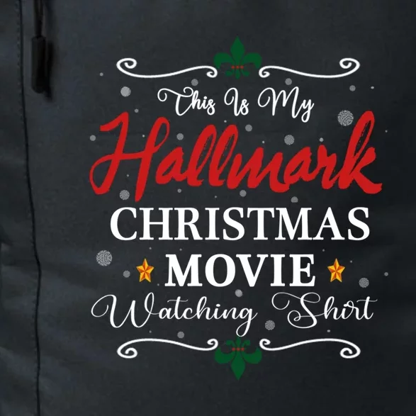 Funny Christmas This Is My Hallmarks Movie Watching Daily Commute Backpack