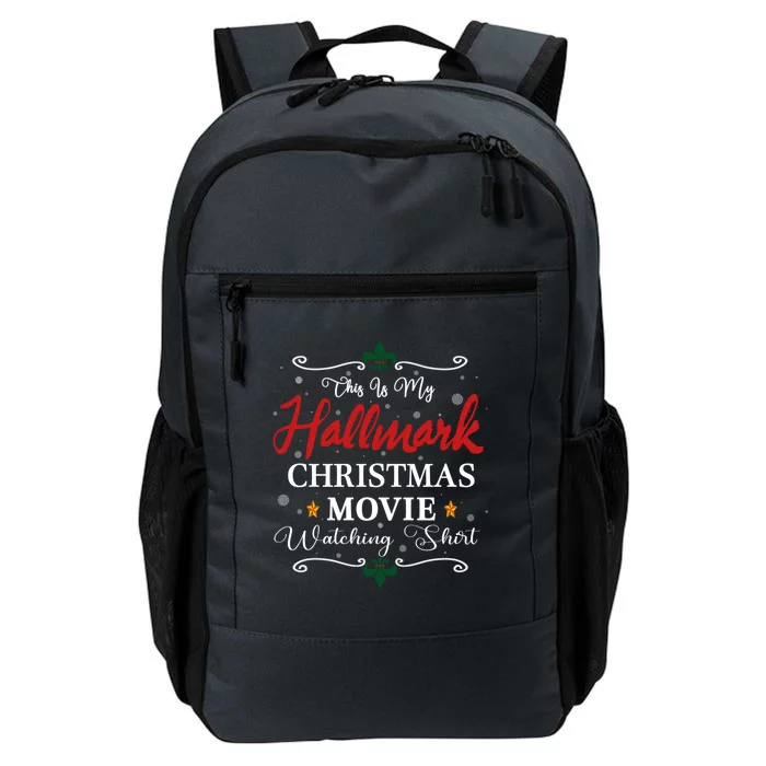 Funny Christmas This Is My Hallmarks Movie Watching Daily Commute Backpack