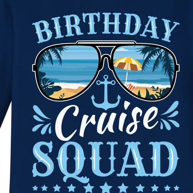 Funny Cruising Trip Party Vacation Tee Birthday Cruise Squad Gift Baby Long Sleeve Bodysuit