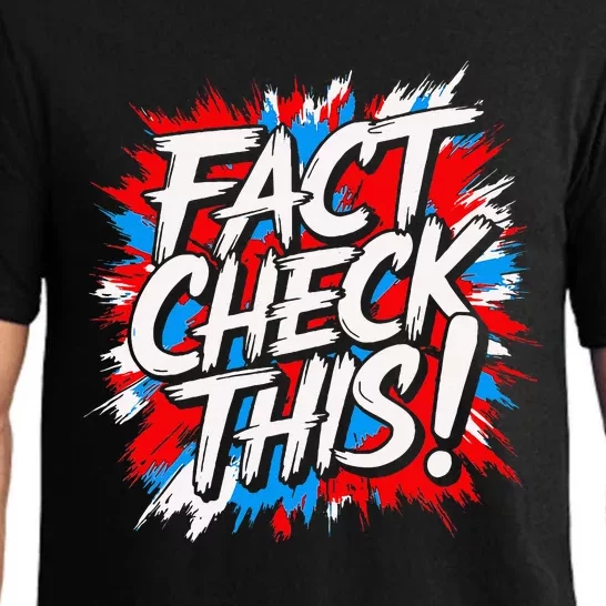 Fact Check This Hilarious Trump Political Meme Humor Pajama Set