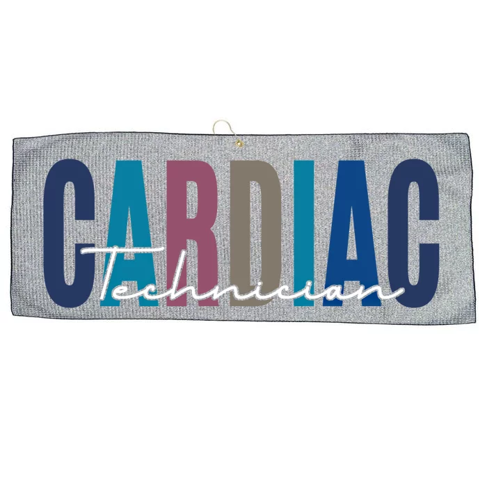 Funny Cardiac Technician Cool Gift Large Microfiber Waffle Golf Towel