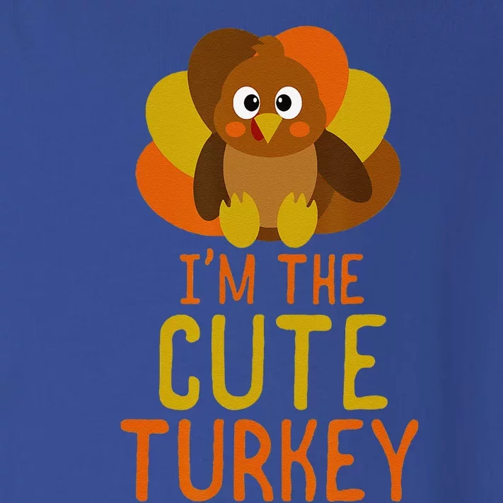 Funny Cute Turkey Family Matching Thanksgiving Toddler Long Sleeve Shirt