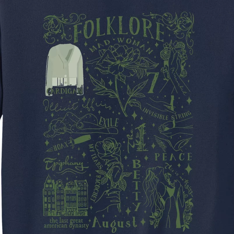 Folklore Cardigan The 1 The Last Great American Dynasty Exile My Tears Ricochet Tall Sweatshirt