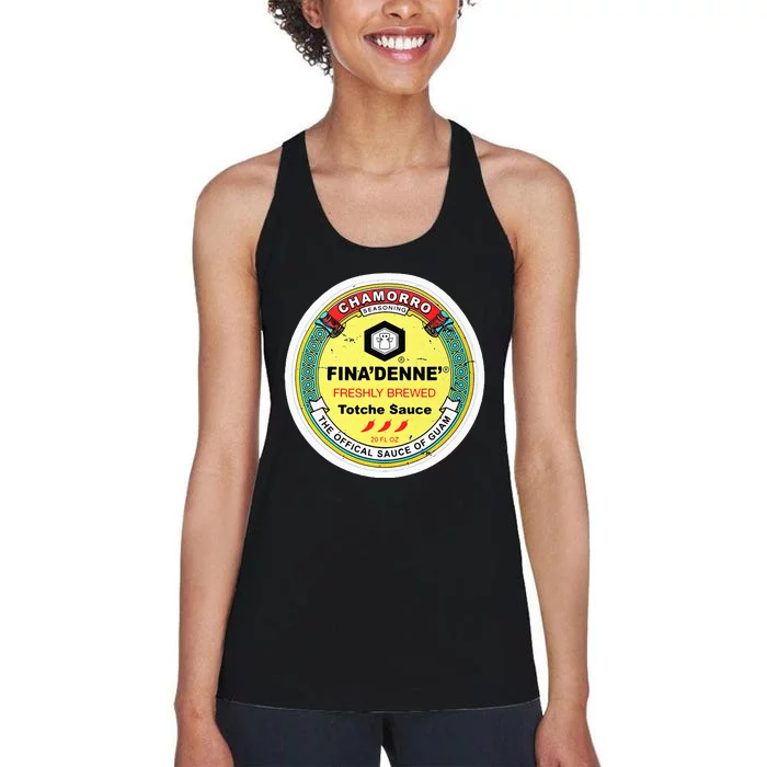 Finadenne Chamorro The Sauce Of Guam Women's Racerback Tank