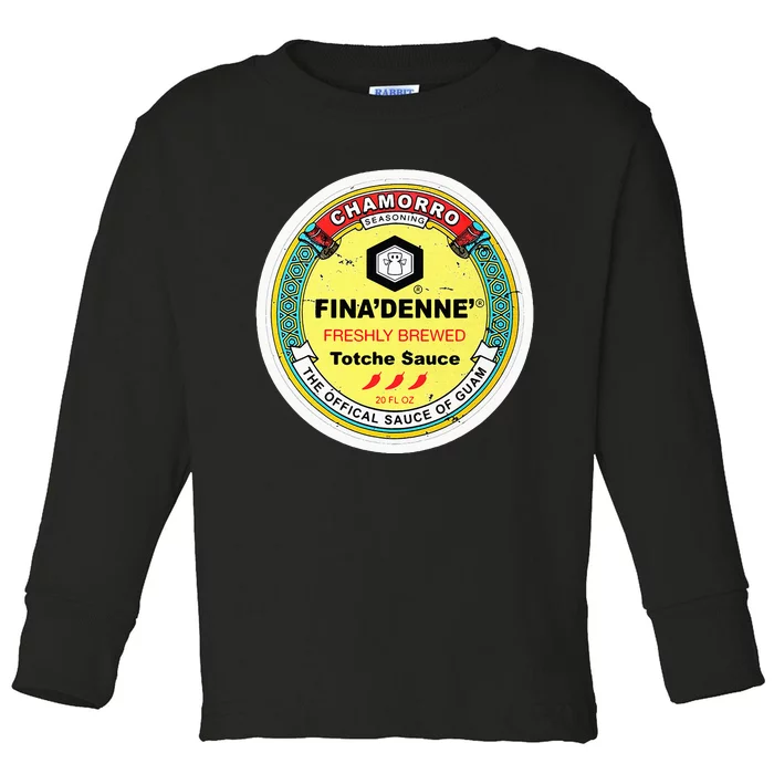 Finadenne Chamorro The Sauce Of Guam Toddler Long Sleeve Shirt