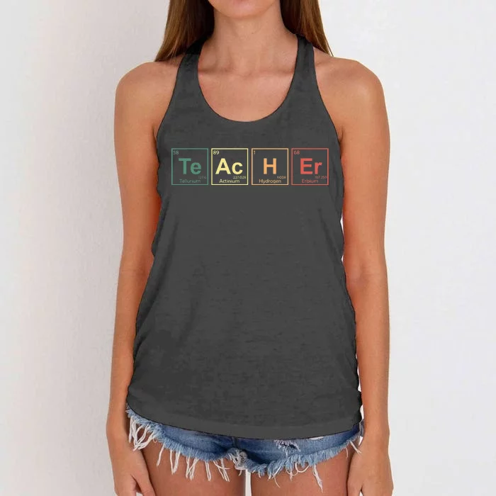 Funny Chemistry Teacher Science Student Chemistry Pun Women's Knotted Racerback Tank