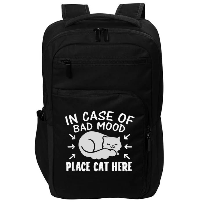 Funny Cat Tee Cute Kitty Retro Vintage Cat Mom Cats Impact Tech Backpack