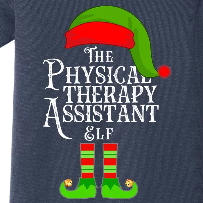 Funny Christmas The Physical Therapy Assistant Elf Baby Bodysuit