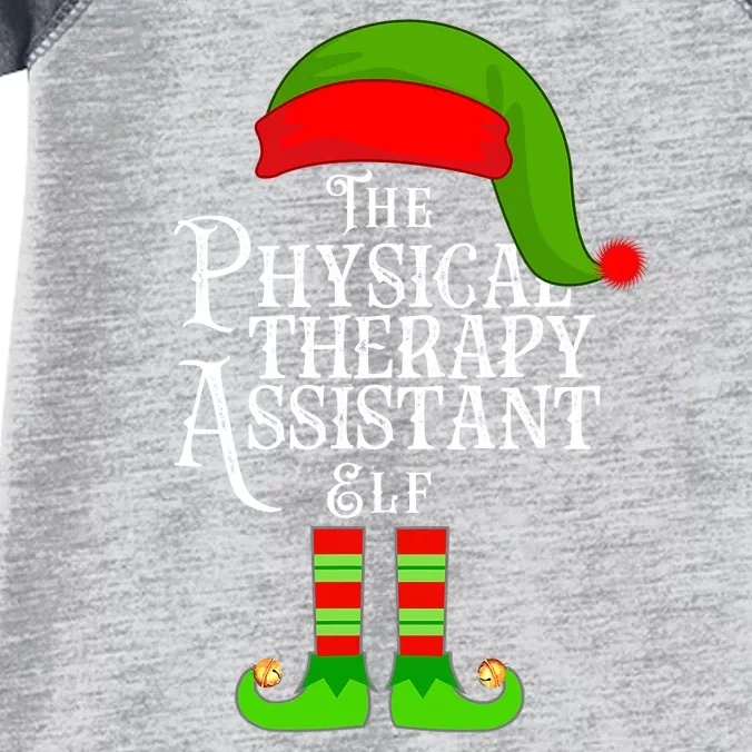 Funny Christmas The Physical Therapy Assistant Elf Infant Baby Jersey Bodysuit