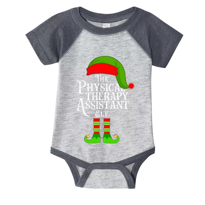 Funny Christmas The Physical Therapy Assistant Elf Infant Baby Jersey Bodysuit