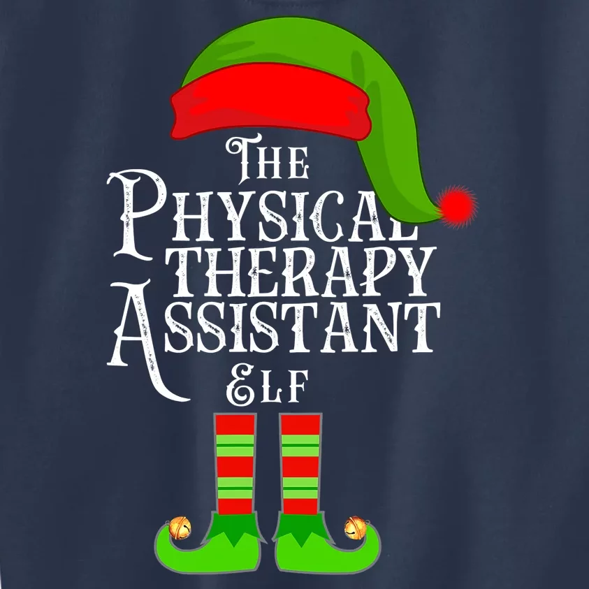 Funny Christmas The Physical Therapy Assistant Elf Kids Sweatshirt