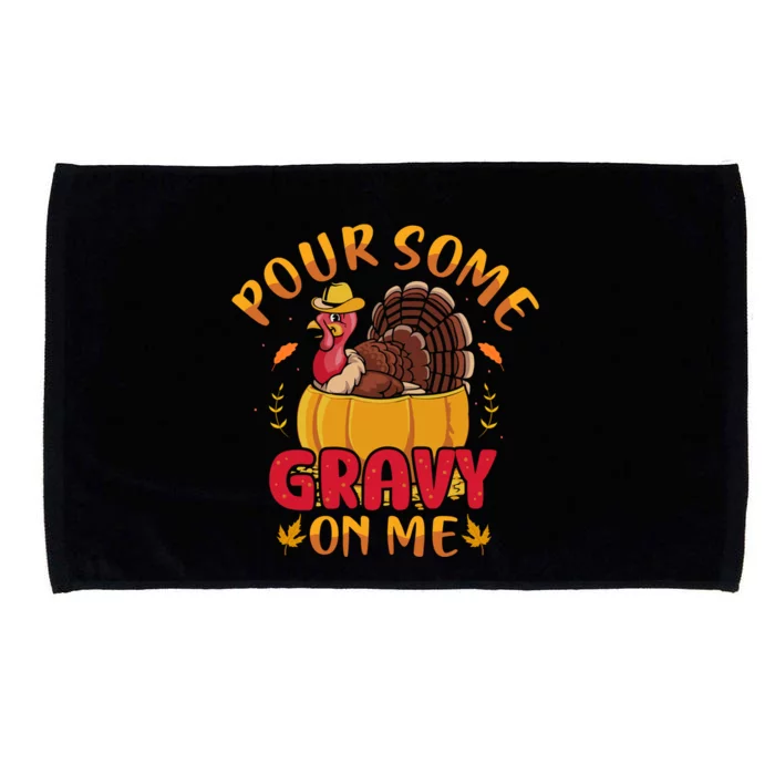 Funny Cute Thanksgiving Turkey Apparel Sweat Microfiber Hand Towel