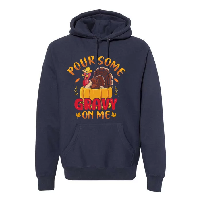 Funny Cute Thanksgiving Turkey Apparel Sweat Premium Hoodie