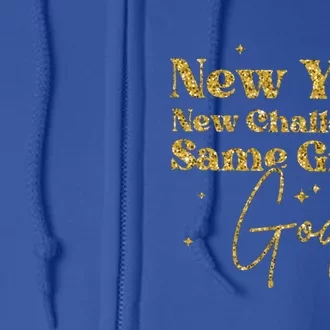 Funny Cheers To A New Year New Years Eve Party 2024 Gift Full Zip Hoodie