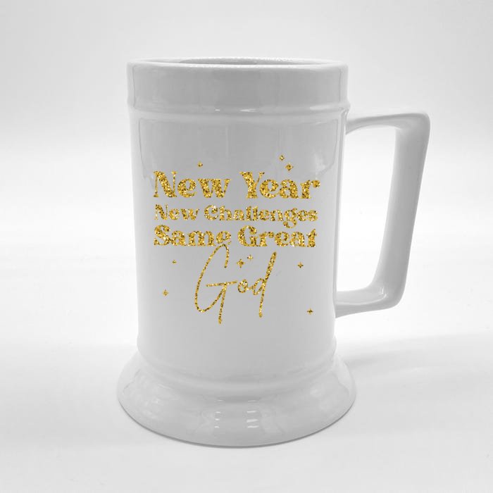 Funny Cheers To A New Year New Years Eve Party 2024 Gift Front & Back Beer Stein