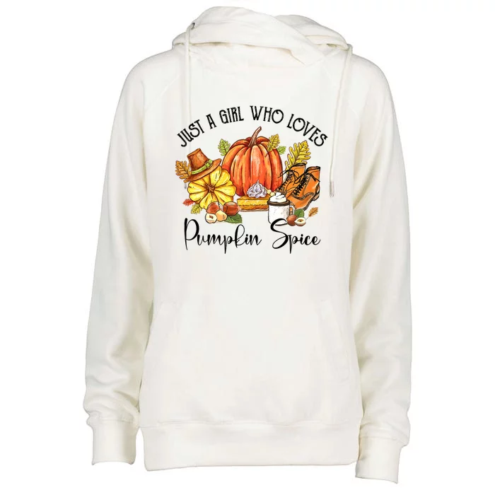 Funny Cute Thanksgiving Pumpkin Spice Autumn Lover Girls Womens Funnel Neck Pullover Hood