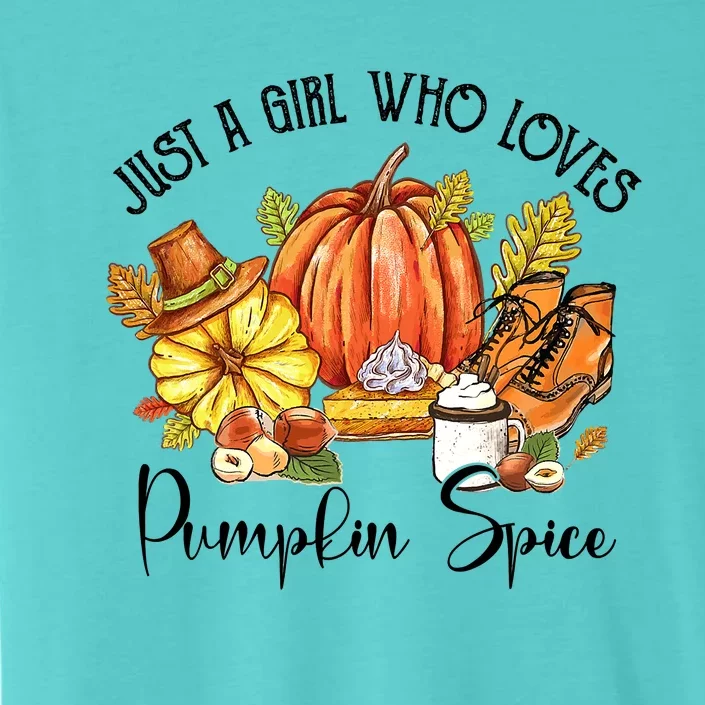 Funny Cute Thanksgiving Pumpkin Spice Autumn Lover Girls ChromaSoft Performance T-Shirt