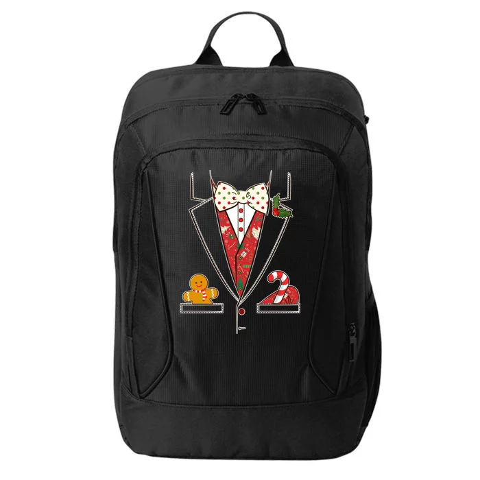 Funny Christmas Tuxedo Costume City Backpack