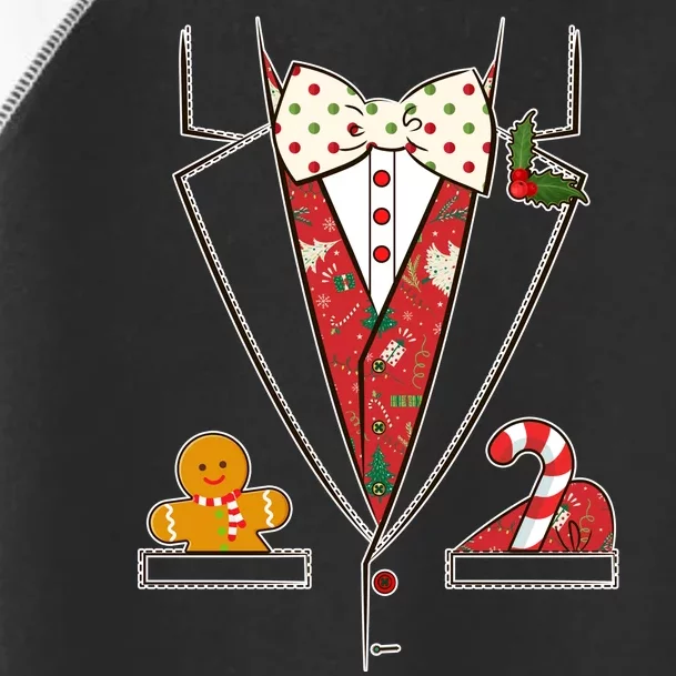 Funny Christmas Tuxedo Costume Toddler Fine Jersey T-Shirt