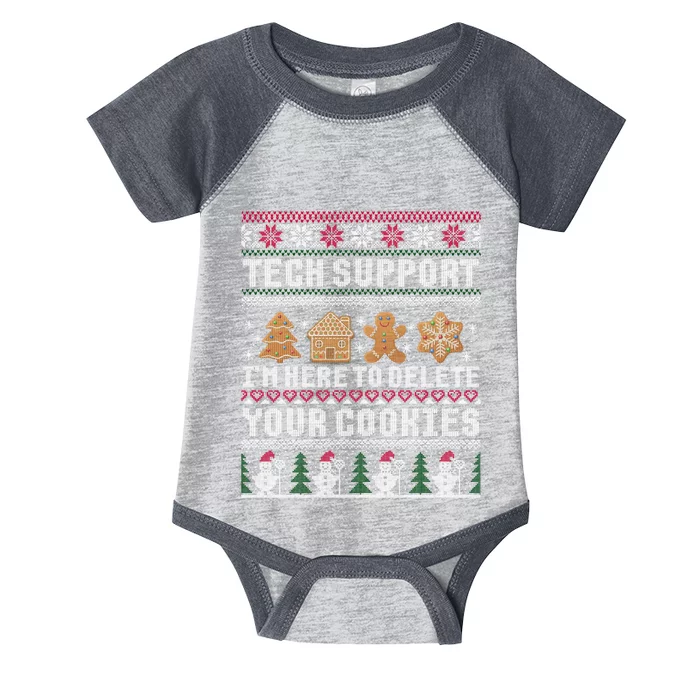 Funny Christmas Tech Support Computer Programmer Gift Infant Baby Jersey Bodysuit