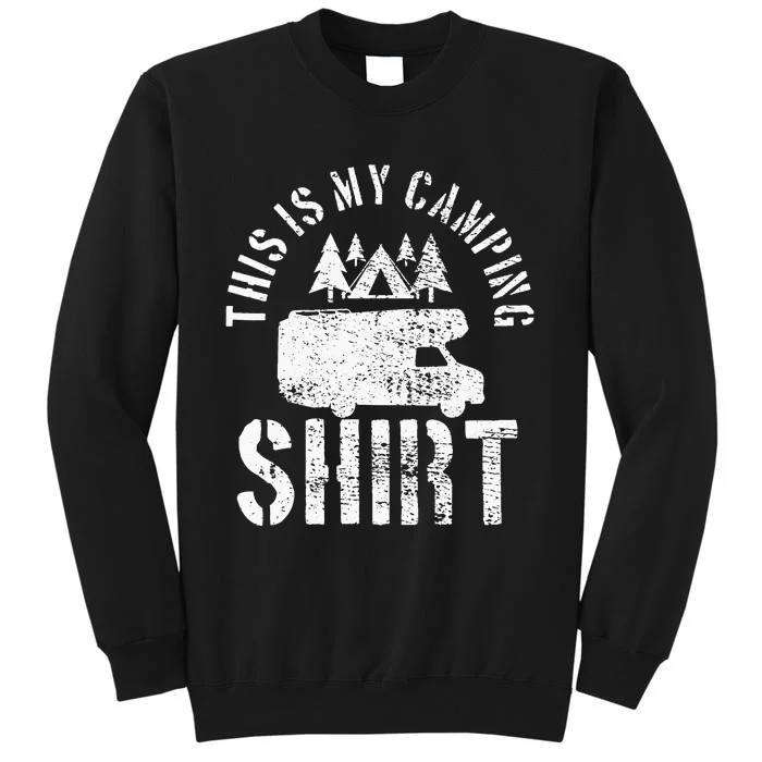 funny Camping Trailer Camper Van Mobile Home Tall Sweatshirt