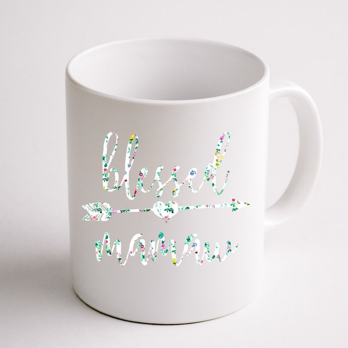 Flowers Cute Tropical Blessed Mamaw Meaningful Gift Front & Back Coffee Mug