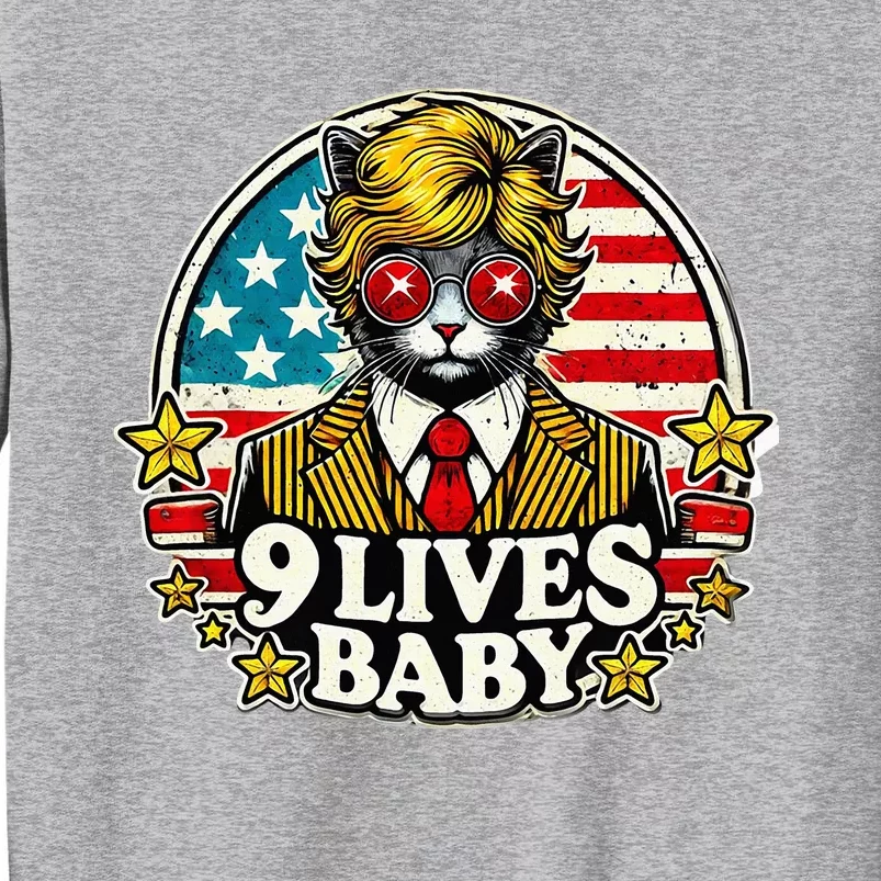 Funny Cat Trump 9 Lives Baby Sweatshirt