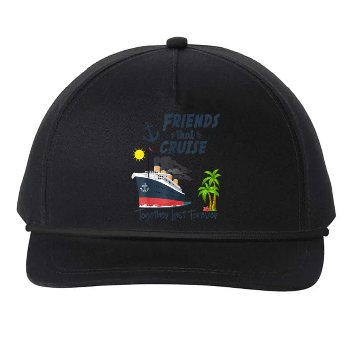 Friends Cruise Together 2024 Vacation Snapback Five-Panel Rope Hat