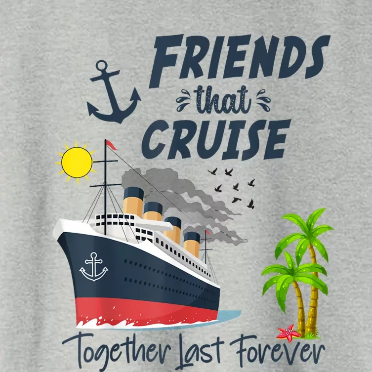 Friends Cruise Together 2024 Vacation Women's Crop Top Tee