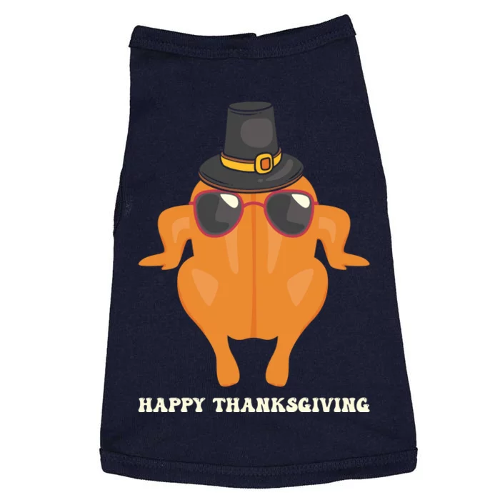 Funny Cute Thanksgiving For Friends Turkey Doggie Tank