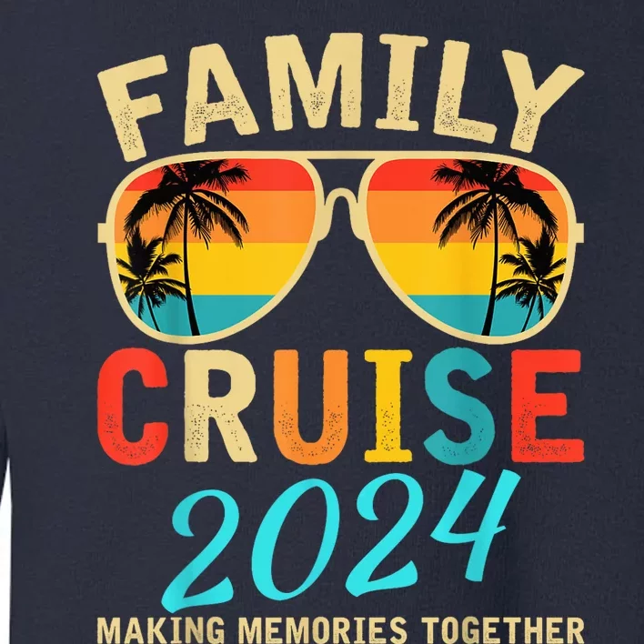 Family Cruise Trip 2024 Hello Summer Vacation Beach Matching Toddler Sweatshirt