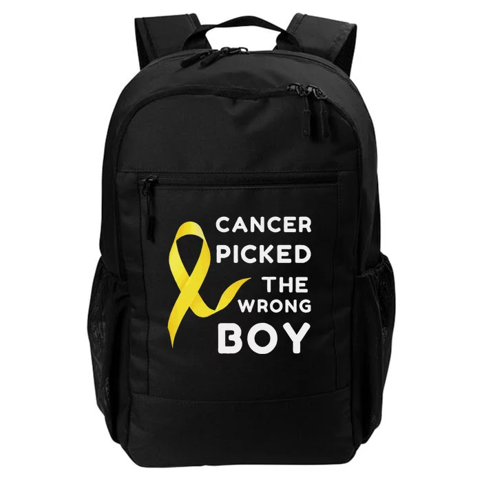 Funny Cancer Treatment Gifts Cancer You Picked The Wrong Guy Daily Commute Backpack