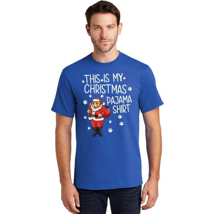 Funny Cat This Is My Christmas Pajama Gift Tall T-Shirt