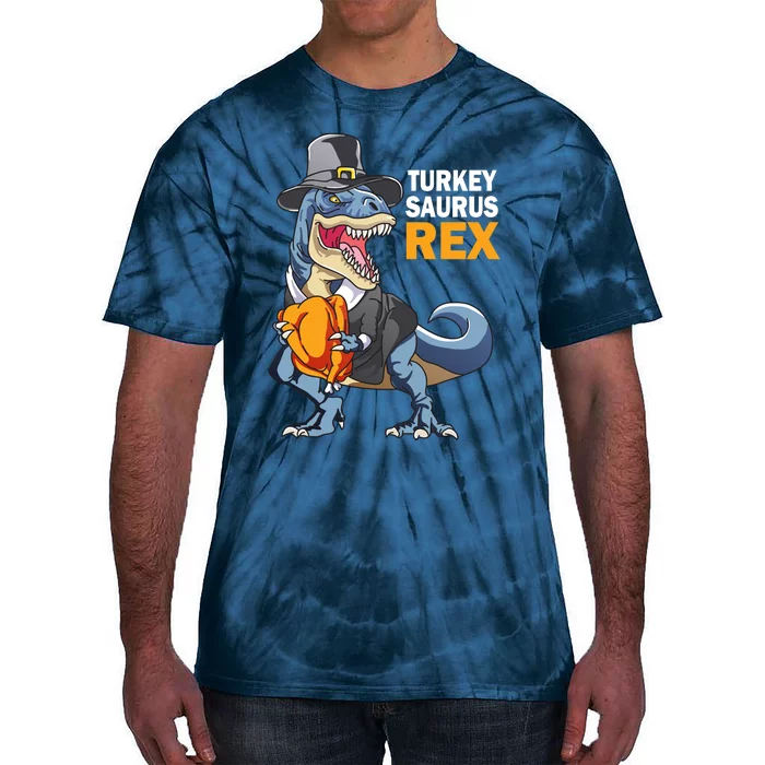 Funny Cute Turkeysaurus Rex Tie-Dye T-Shirt