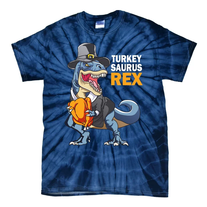 Funny Cute Turkeysaurus Rex Tie-Dye T-Shirt