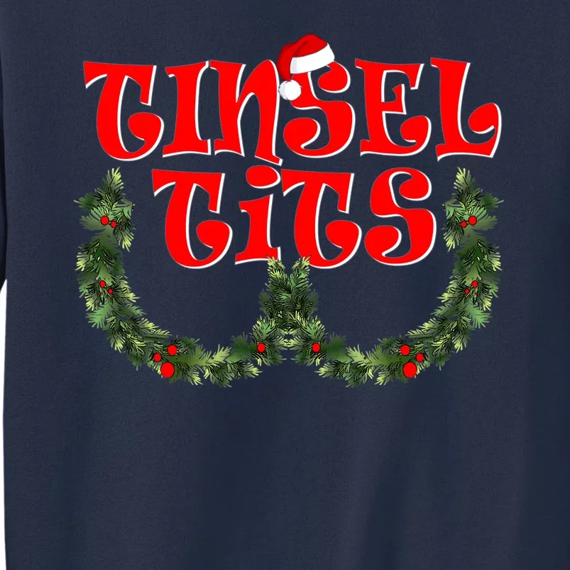 Funny Christmas Tinsel Tits Matching Couples Shirts Sweatshirt