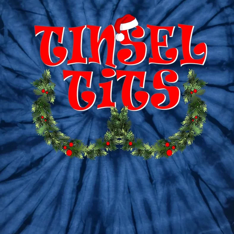 Funny Christmas Tinsel Tits Matching Couples Shirts Tie-Dye T-Shirt