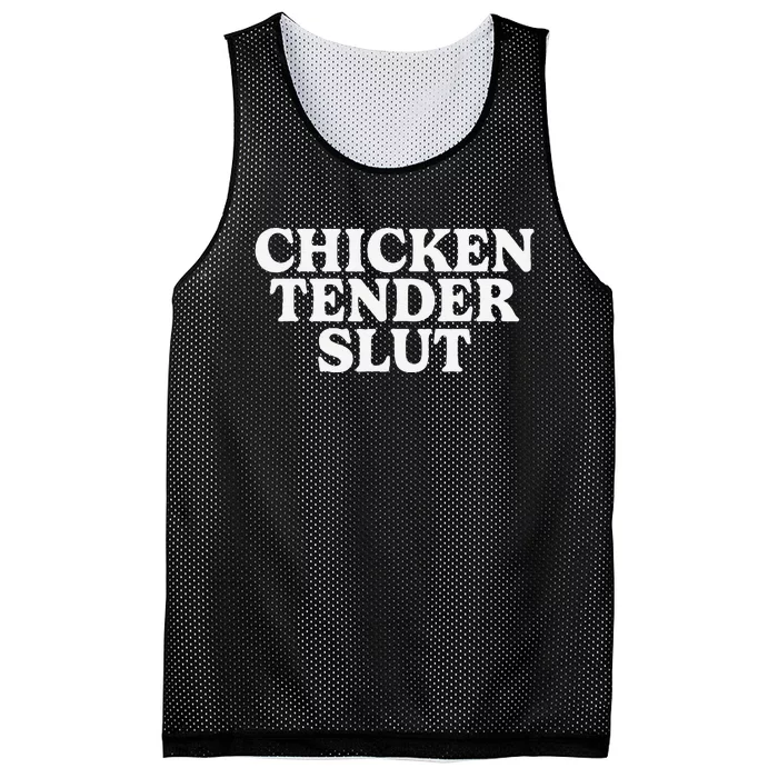 Funny Chicken Tender Slut Mesh Reversible Basketball Jersey Tank