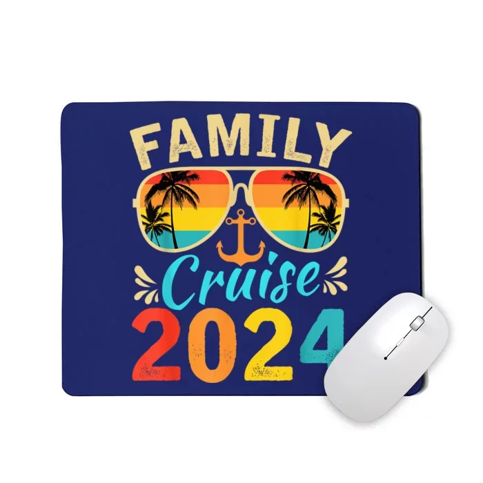 Family Cruise Trip 2024 Hello Summer Vacation Beach Matching Mousepad