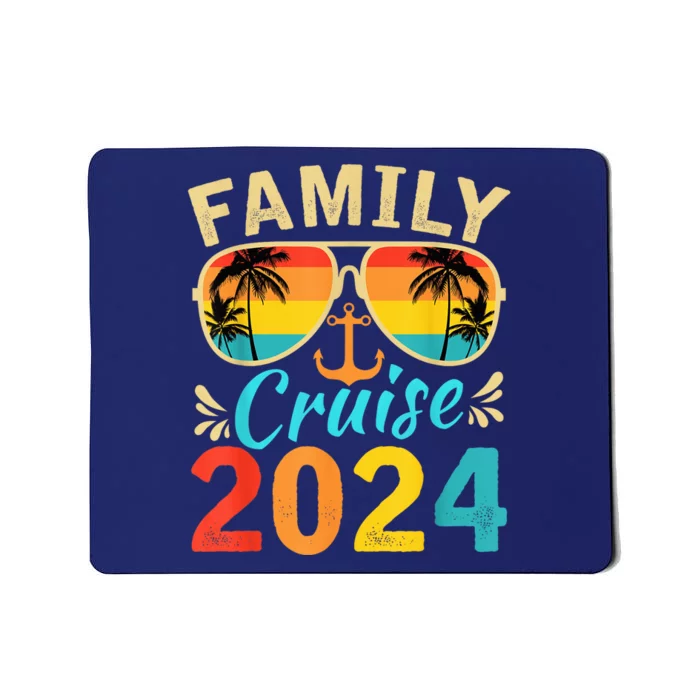 Family Cruise Trip 2024 Hello Summer Vacation Beach Matching Mousepad