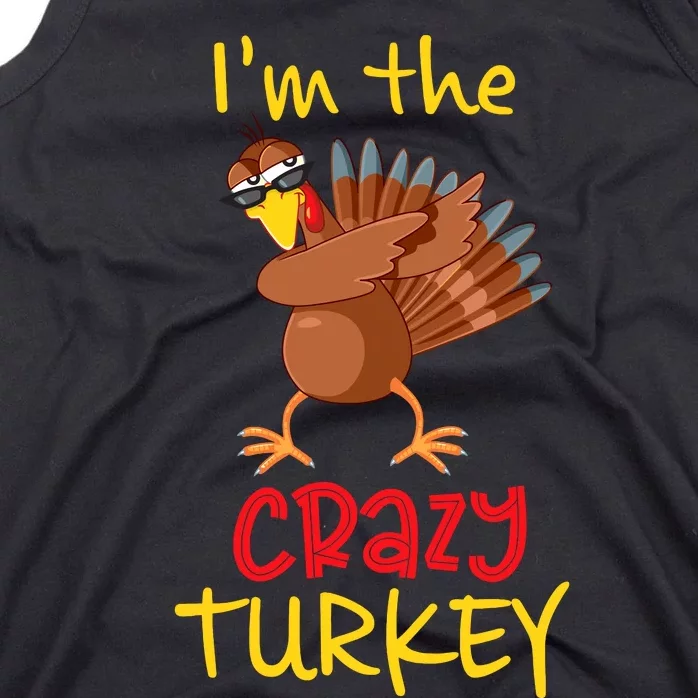 Funny Crazy Turkey Matching Family Group Thanksgiving Party Tank Top