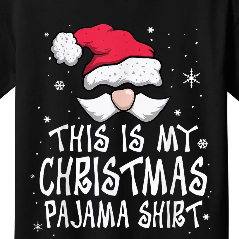 Funny Christmas, This Is My Christmas Pajama Santa Kids T-Shirt