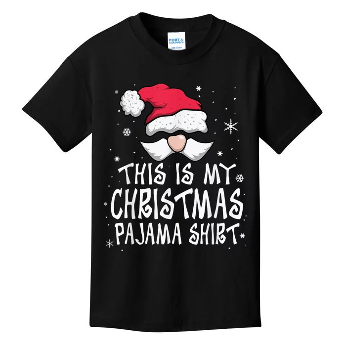 Funny Christmas, This Is My Christmas Pajama Santa Kids T-Shirt