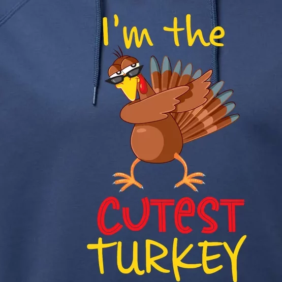 Funny Cutest Turkey Matching Family Group Thanksgiving Party Performance Fleece Hoodie