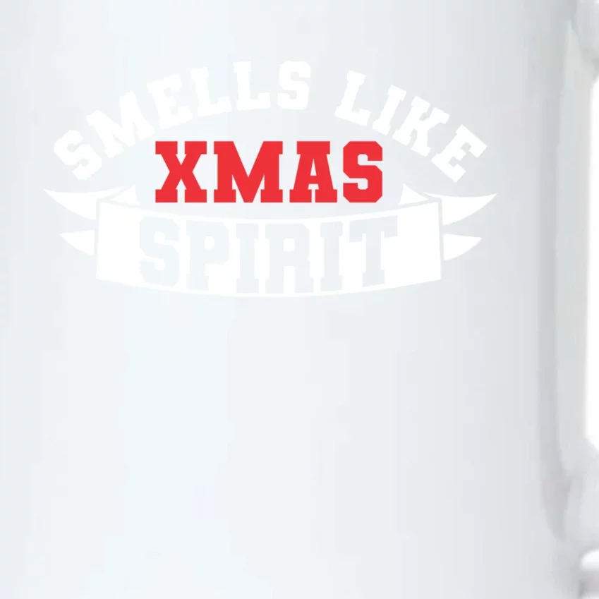 Funny Christmas Tees Smells Like Xmas Spirit Gift Black Color Changing Mug