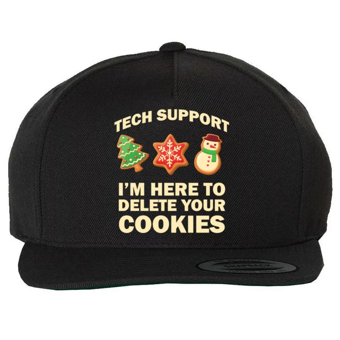 Funny Christmas Tech Support For Computer Programmer Cute Gift Wool Snapback Cap