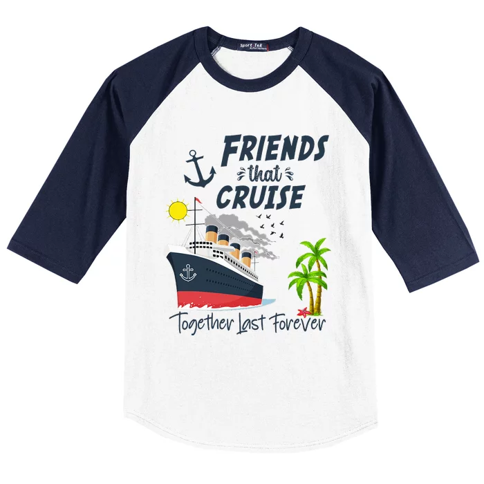 Friends Cruise Together 2024 Vacation Baseball Sleeve Shirt