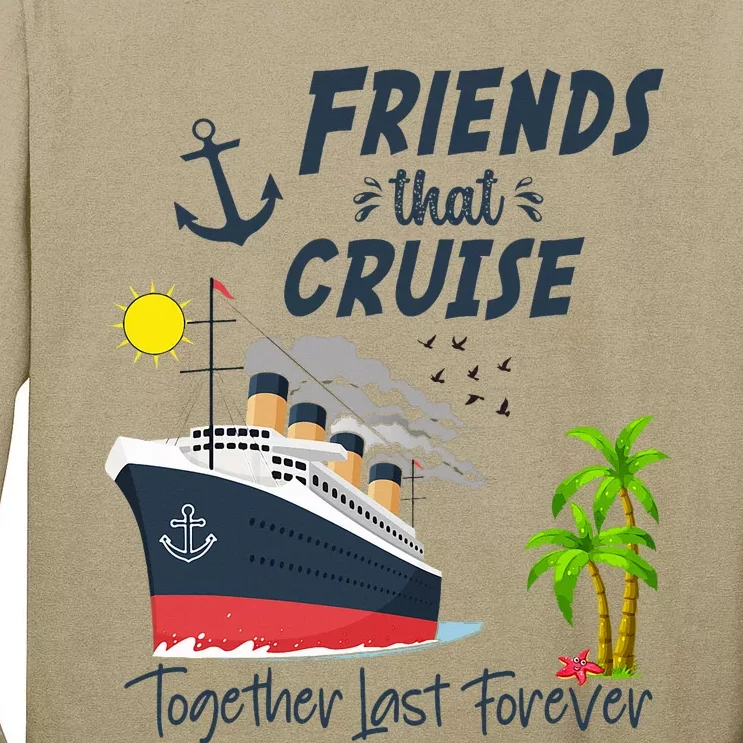 Friends Cruise Together 2024 Vacation Tall Long Sleeve T-Shirt